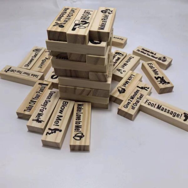 Couple's Game Night Intimacy Block Tower Jenga Game - Valentine's Day - Image 9